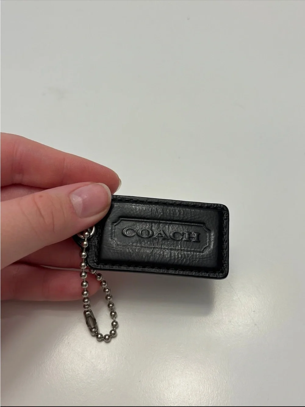 Coach black leather